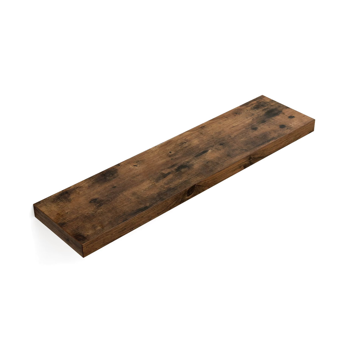 VASAGLE Wandregal Braun B: 80 cm, T: 20 cm, H: 3,8 cm - Bild 2