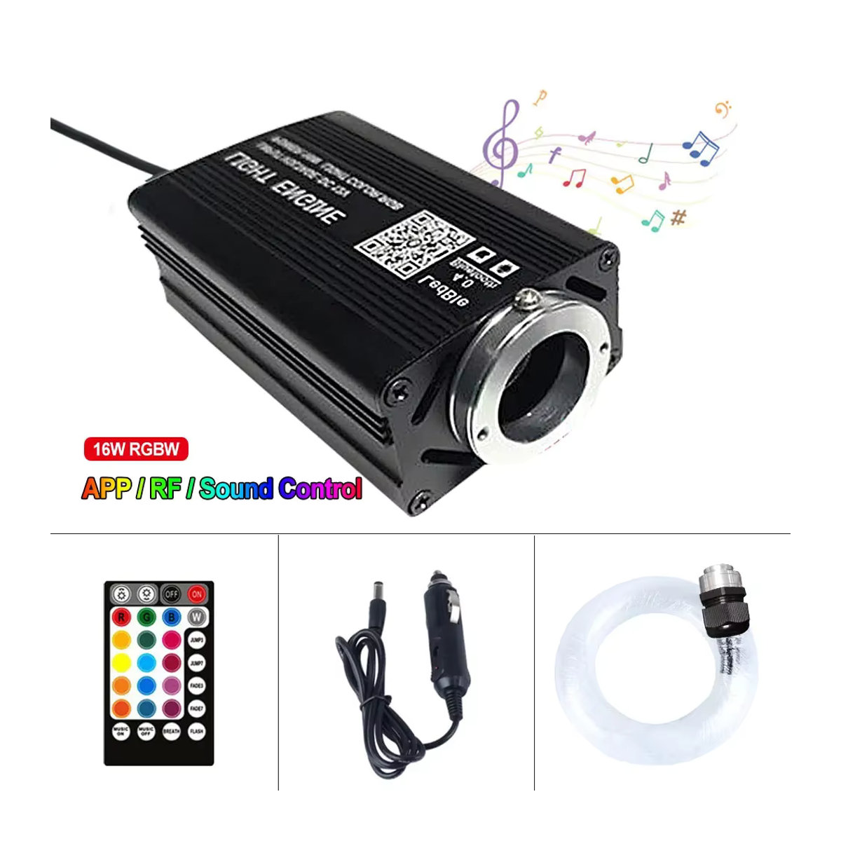 VASTFIRE 12W RGBW Sternenhimmel LED Glasfaser Deckenleuchte mit App-Steuerung für Auto und Home Decor in Bunt - Bild 4