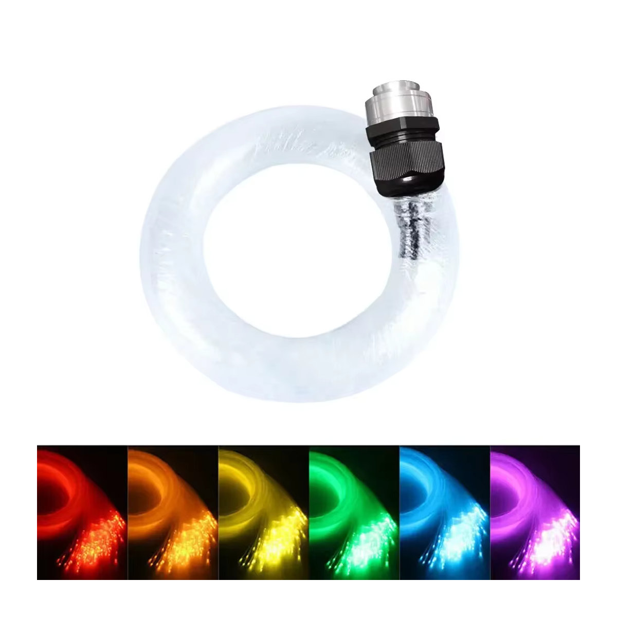 VASTFIRE Auto Sternenhimmel Licht mit Musiksteuerung und RGB-Faseroptik, 12 W, Bunt - Bild 5