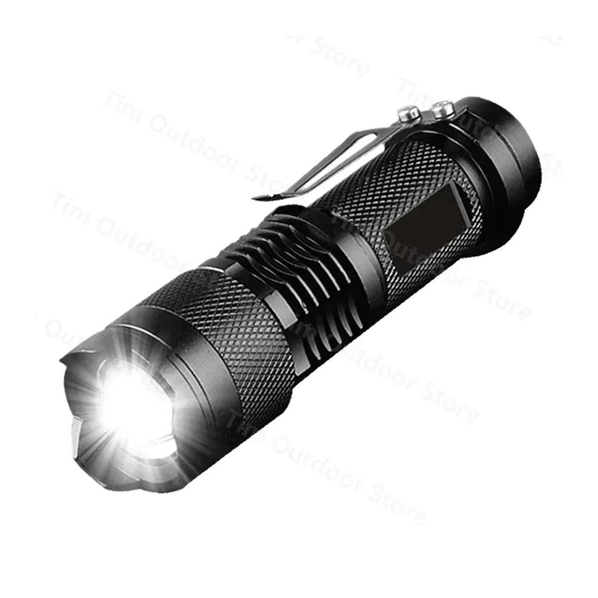 VASTFIRE Mini-LED-Taschenlampe taktisch mit einstellbarem Fokus und Zoom für Wandern - Bild 2