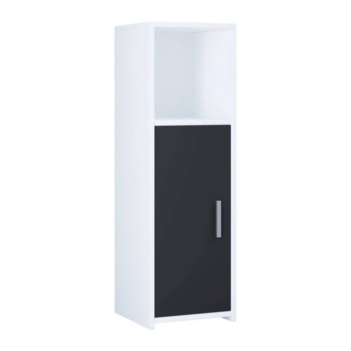 VCM Möbel Badezimmerschrank Zaloil in Weiß und Schwarz B/H/T: 30 x 95 x 30 cm - Bild 1