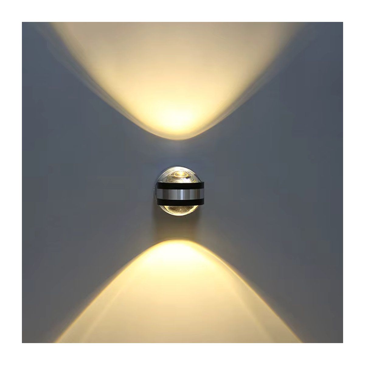 Vecli Moderne LED Wandlampe Up Down in Schwarz für Wohnzimmer Schlafzimmer und Flur - Bild 3