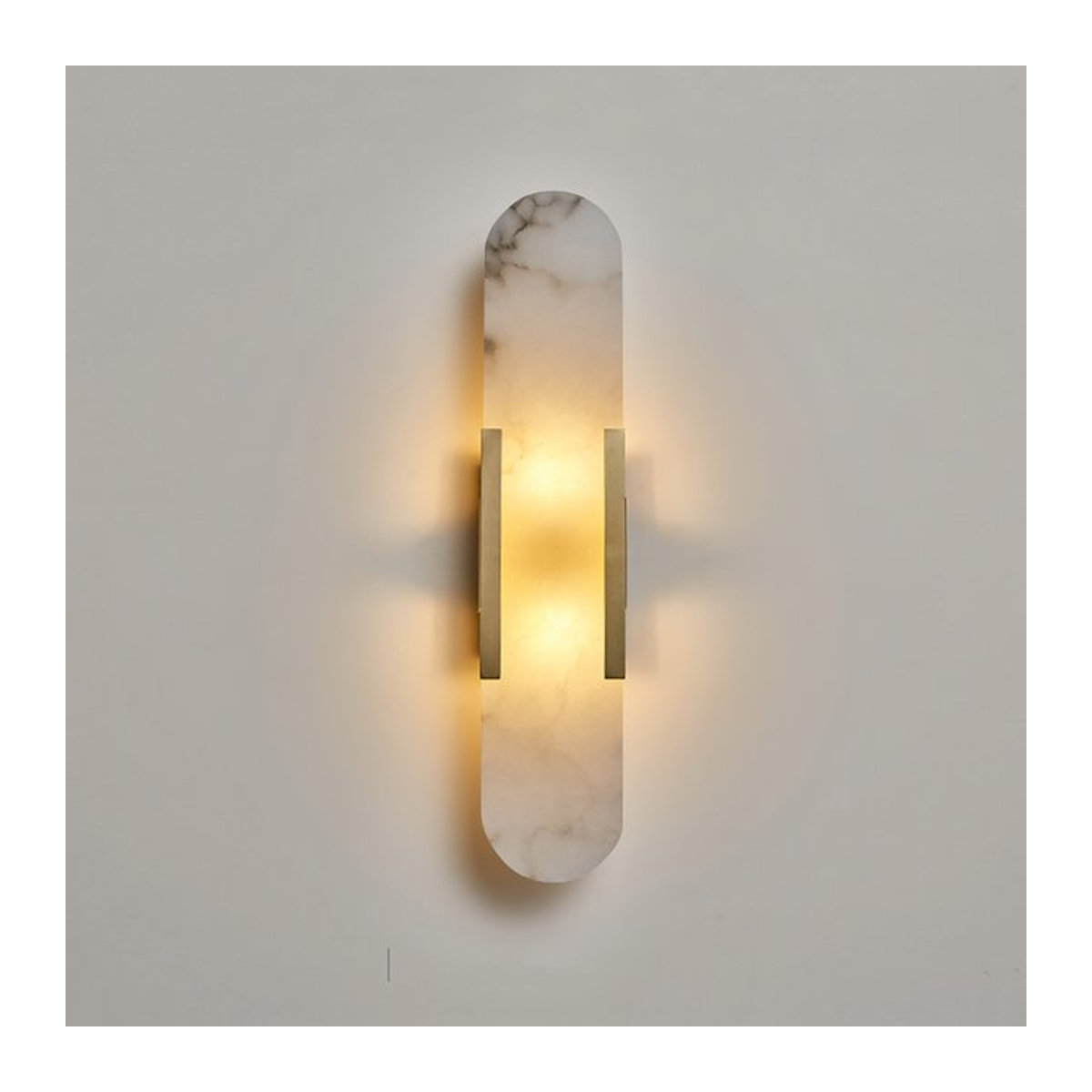 Vecli Wandlampe aus natürlichem Marmor im skandinavischen Design mit G4 Fassung - Bild 1