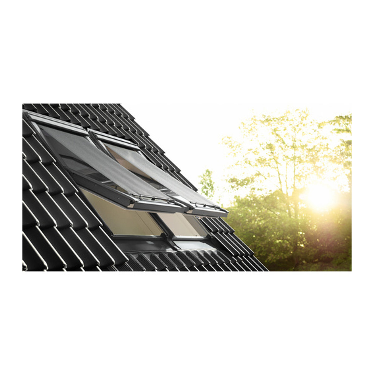 VELUX Markise MHL Y80 5060 in Schwarz aus Stoff - Bild 1