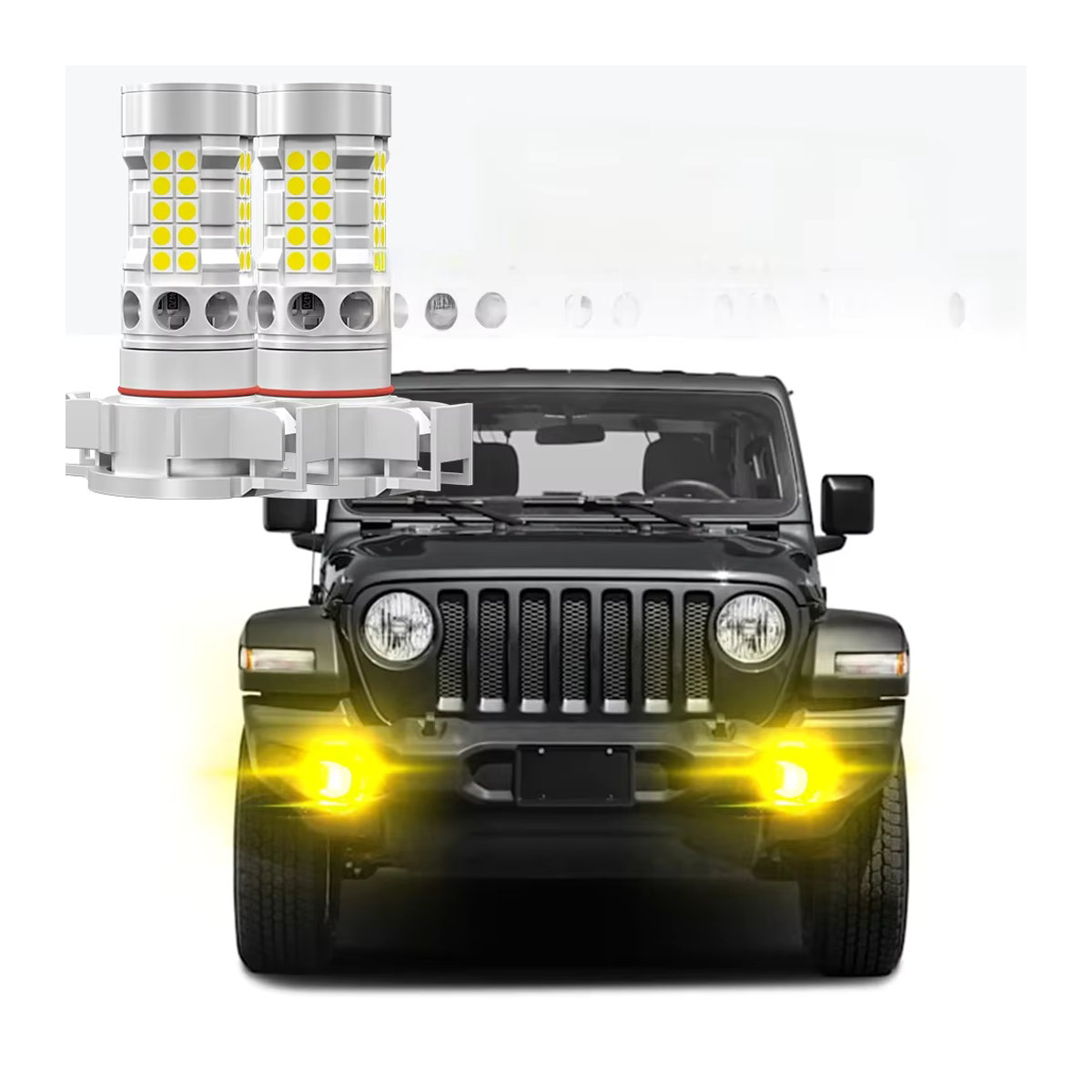 VENDY LED Nebellicht Lampen PSX24W 2504 Canbus Set für Jeep Grand Cherokee, Patriot und Wrangler 2er Pack - Bild 6