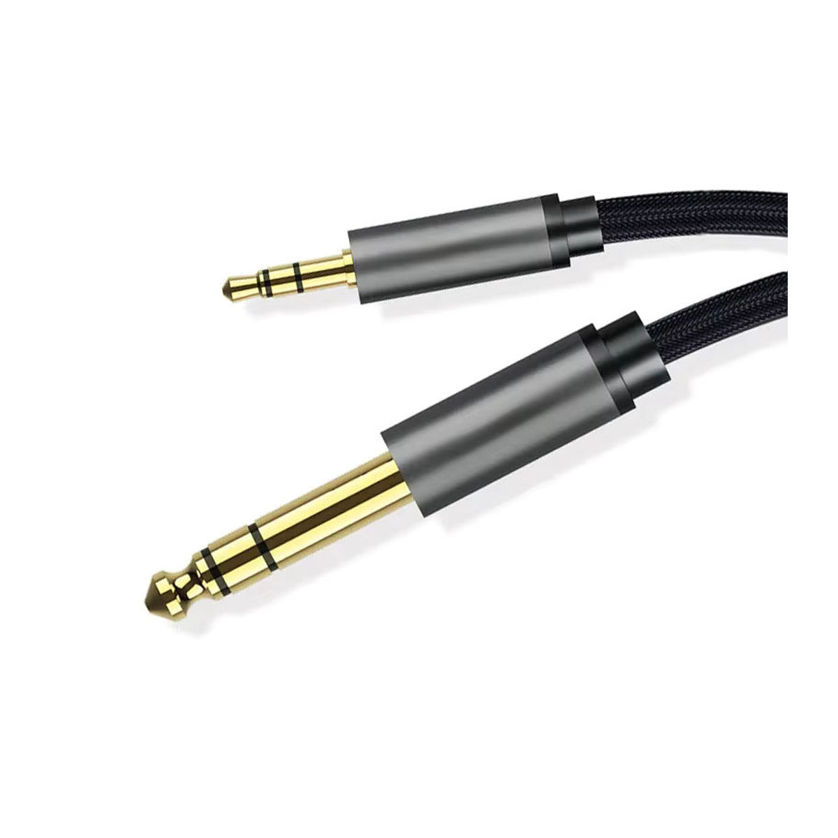 Vention Aux-Kabel 3,5 mm auf 6,35 mm Adapter Stecker auf Stecker in Schwarz - Bild 7