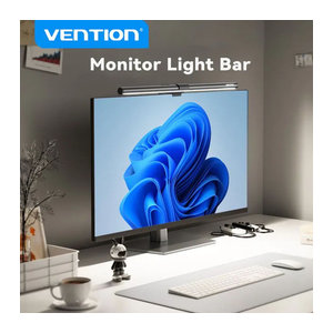 Vention LED Monitor Lichtleiste mit asymmetrischer Lichtquelle zur Augenschonung für PC und Laptop in minimalistischem Design