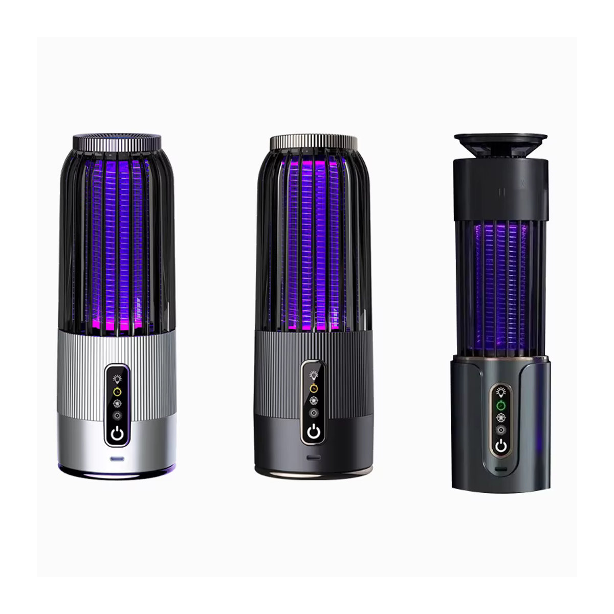 VENUSWING 2-in-1 Insektenschutz-Köderlampe mit USB-Wiederaufladung und Solarbetrieb, tragbare elektrische Mückenvernichtungslampe mit Timer für Outdoor und Camping - Bild 7