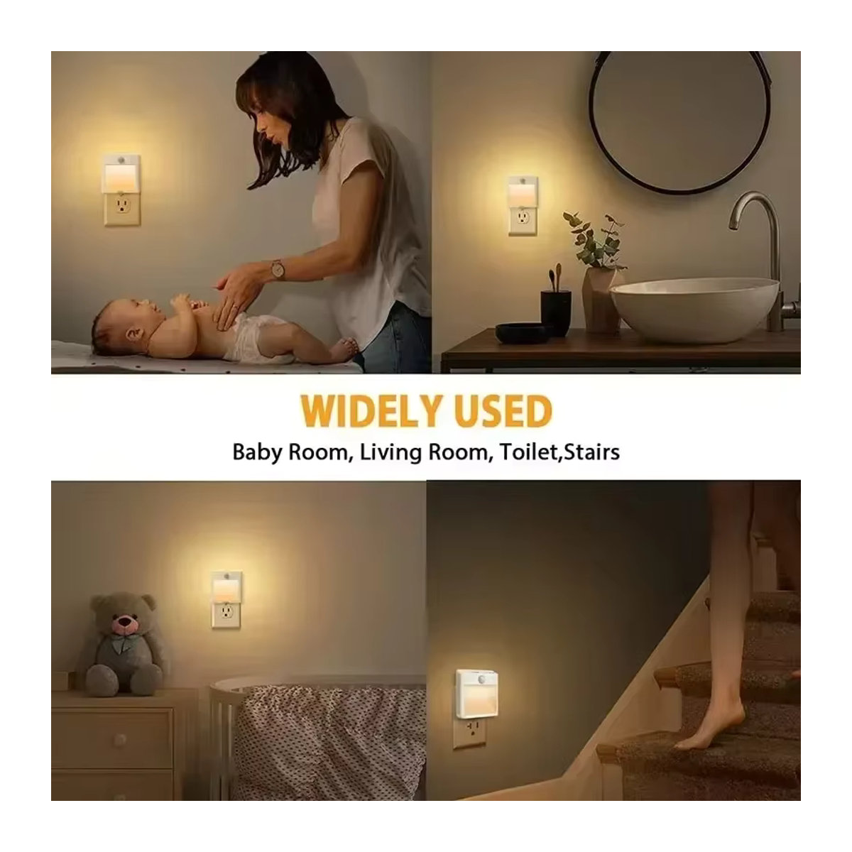VENUSWING LED-Nachtlampe mit kabellosem Bewegungsmelder und dimmbarer Funktion im minimalistischen Design - Bild 3