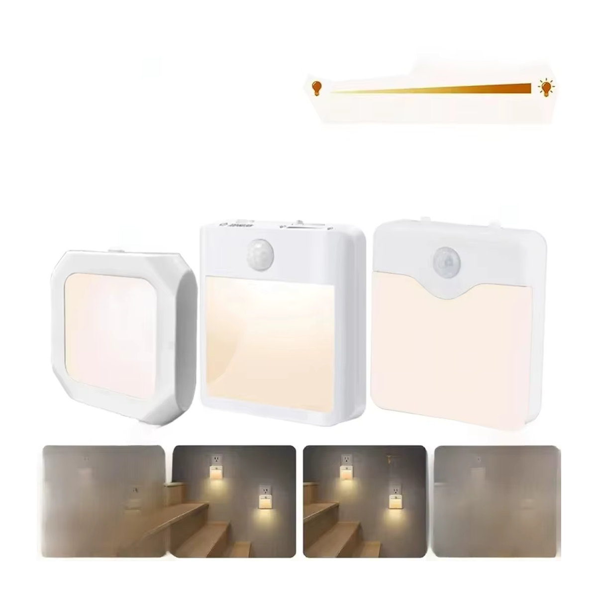 VENUSWING LED-Nachtlampe mit kabellosem Bewegungsmelder und dimmbarer Funktion im minimalistischen Design - Bild 7