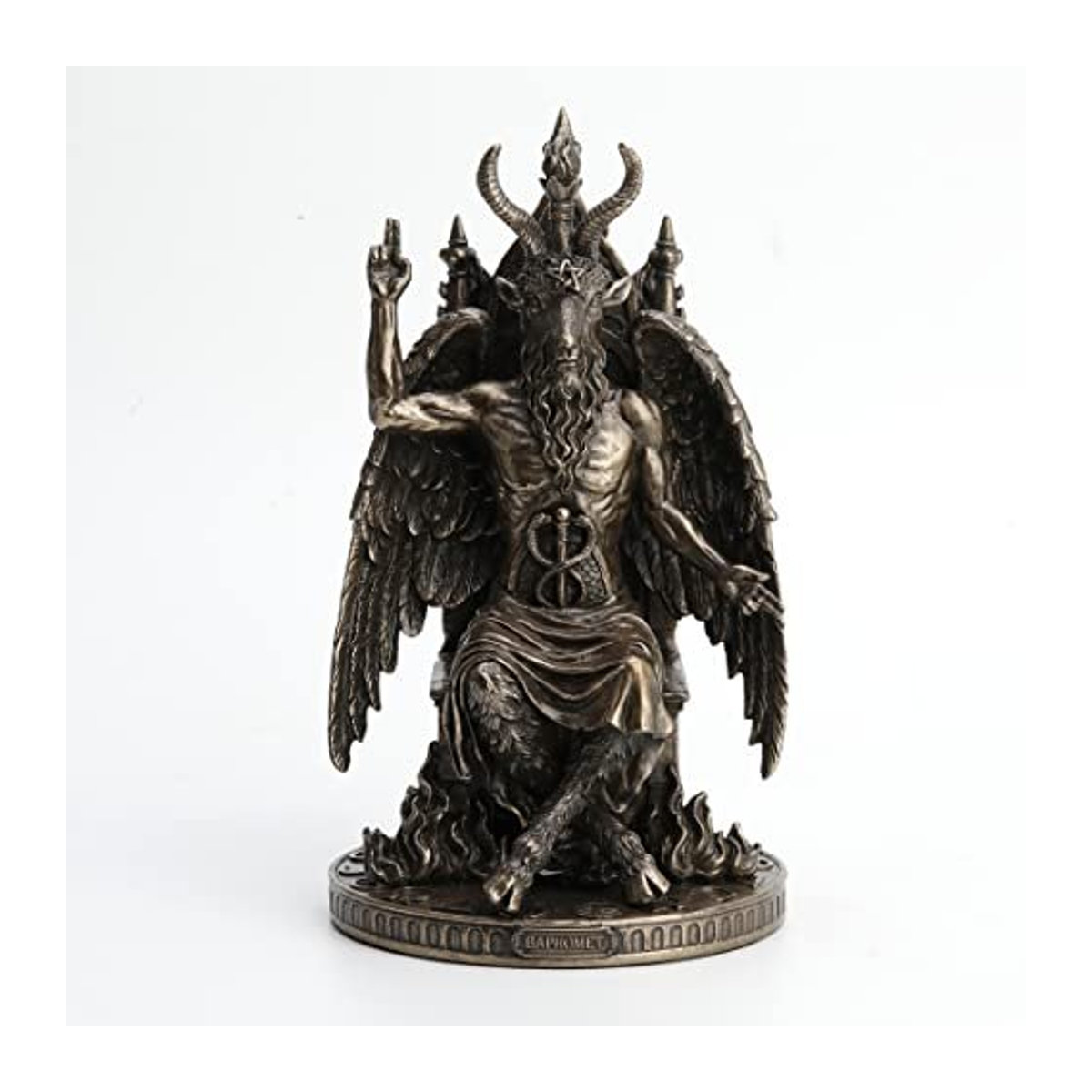 Veronese Design Baphomet Statue in Bronze-Optik, Höhe: 24 cm - Bild 1