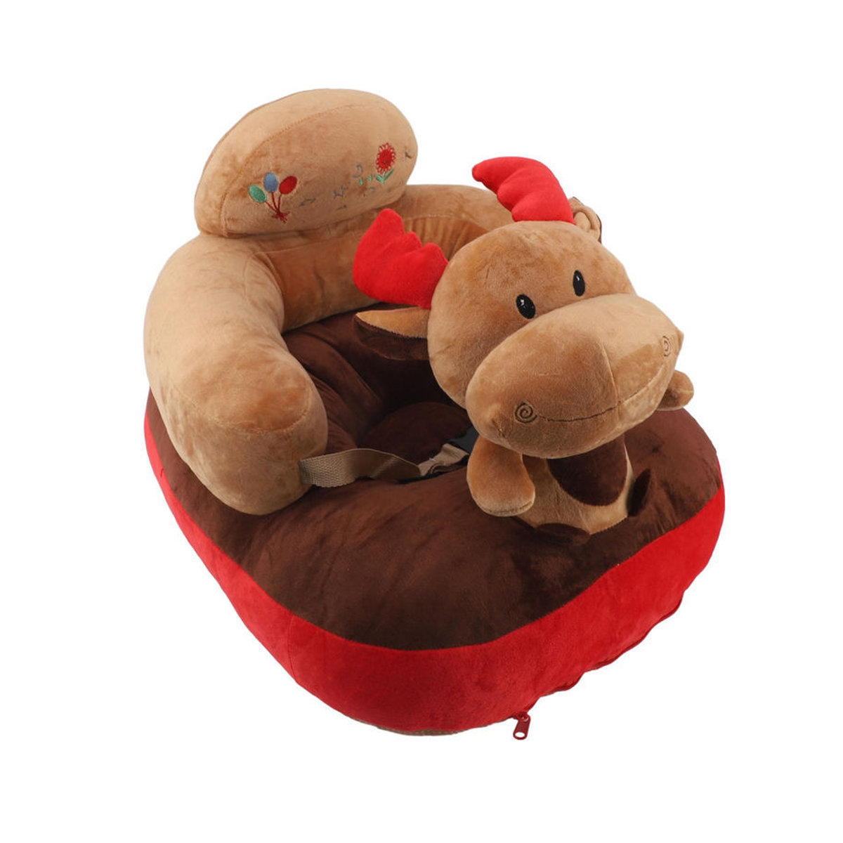 Verstellbares Baby Stützsofa aus Plüsch und Samt, rutschfest und kippsicher, bunt - Bild 3
