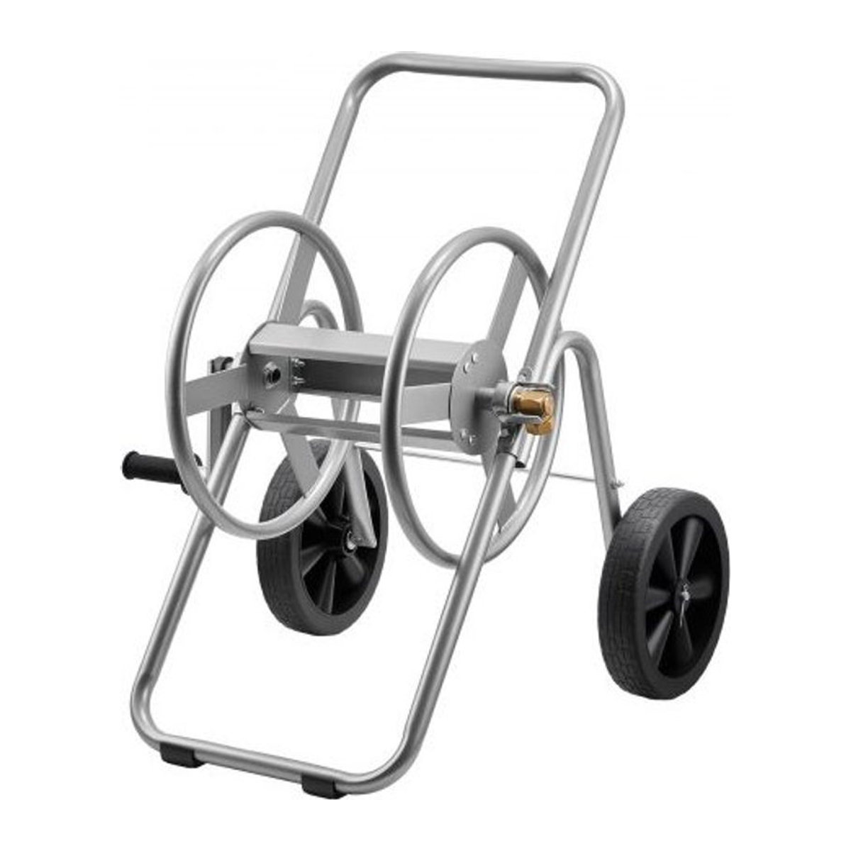 VEVOR Schlauchwagen mit zwei PU-Rädern und Netzkorb, fahrbare Schlauchtrommel für die Gartenbewässerung, B/T/H: 53 x 65 x 74 cm - Bild 1