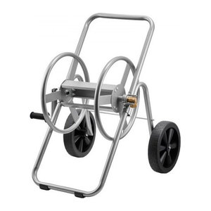 VEVOR Schlauchwagen mit zwei PU-Rädern und Netzkorb, fahrbare Schlauchtrommel für die Gartenbewässerung, B/T/H: 53 x 65 x 74 cm