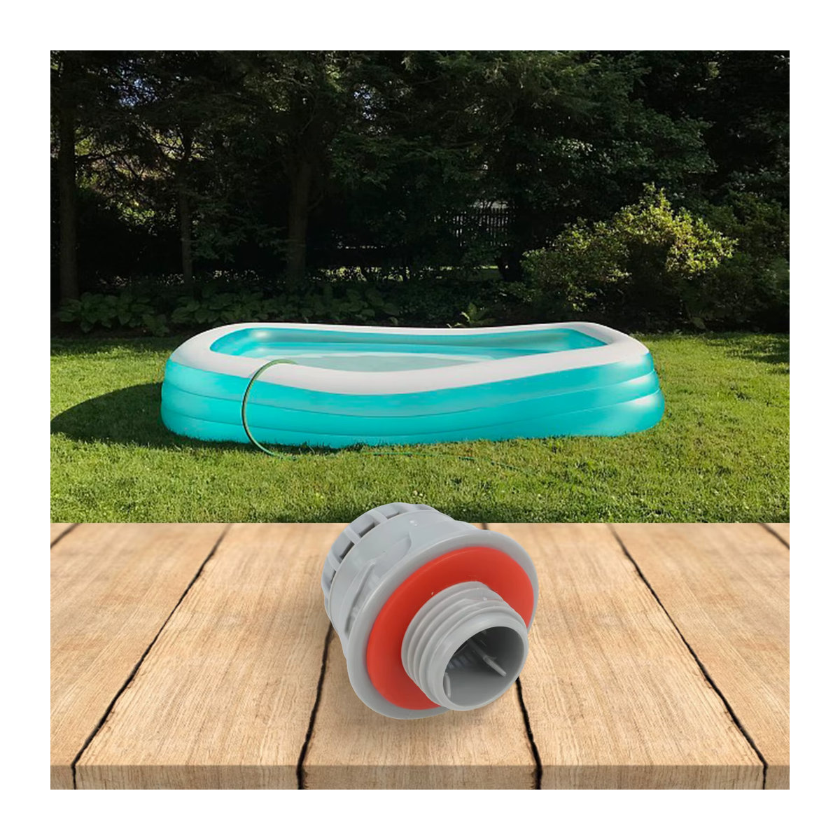 VIBRATITE Befestigungsschraube für Schmutz-Dispenser als Ersatzteil für Whirlpools, Pools und Badewannen - Bild 3