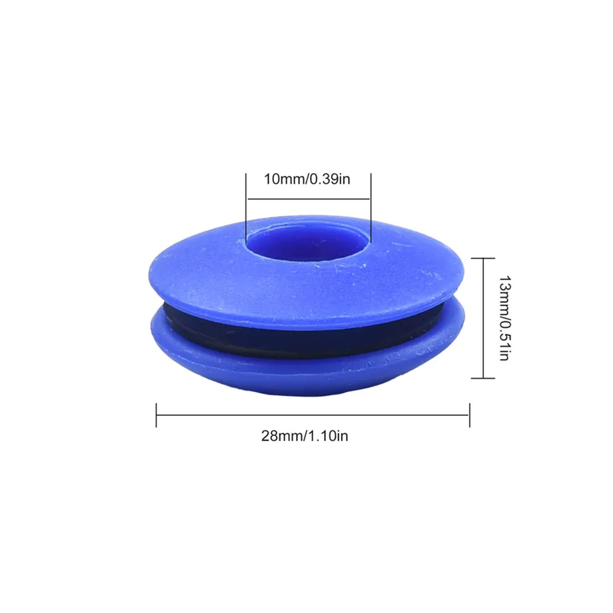 VIBRATITE Kunststoff Ösen Set für Planen und Markisen in Schwarz und Blau - Bild 2