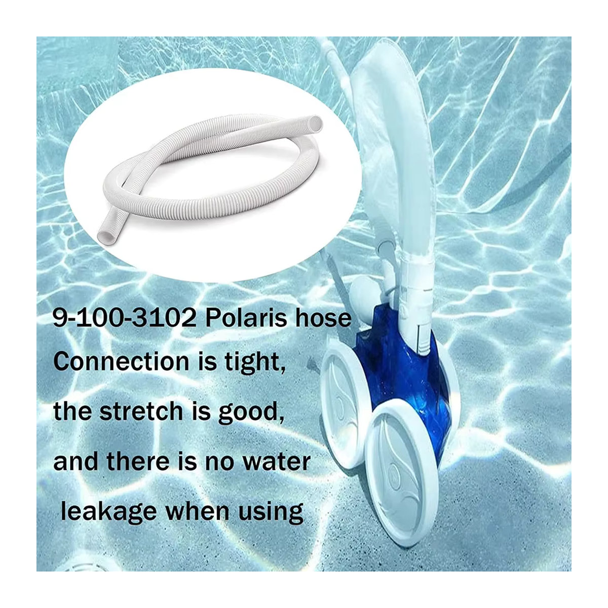 VIBRATITE Pool-Reinigungs-Ersatzschlauch 1,8 m für Polaris 9 100 3102 und Polaris 360-Reiniger - Bild 2