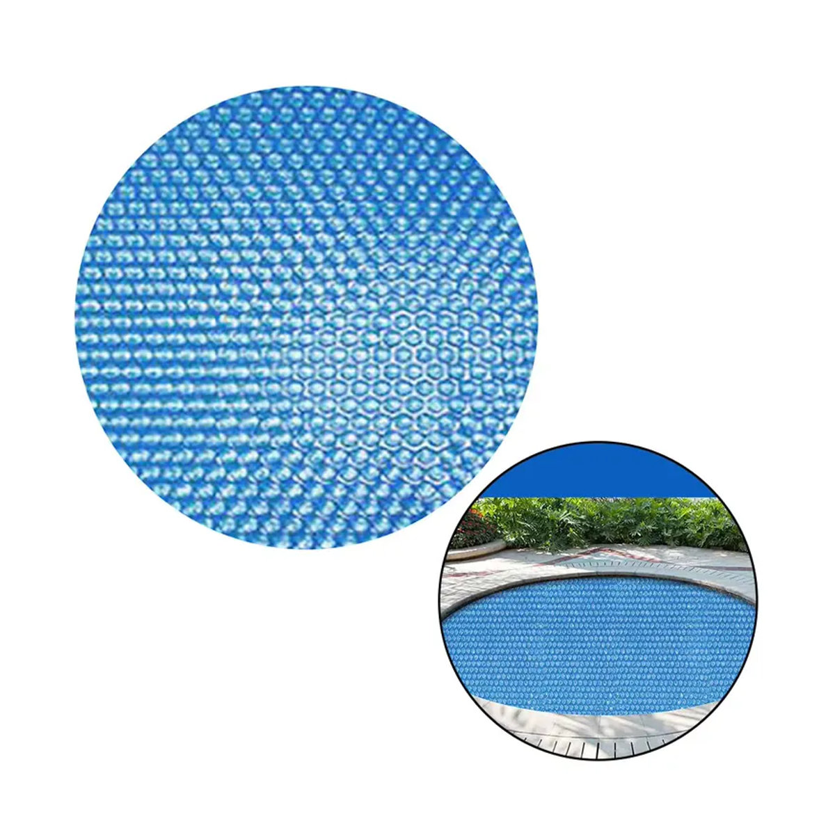 VIBRATITE Poolabdeckung für Aufstellpools als Solarfolie und PE-Wärmeisolierungsfolie in Blau - Bild 3
