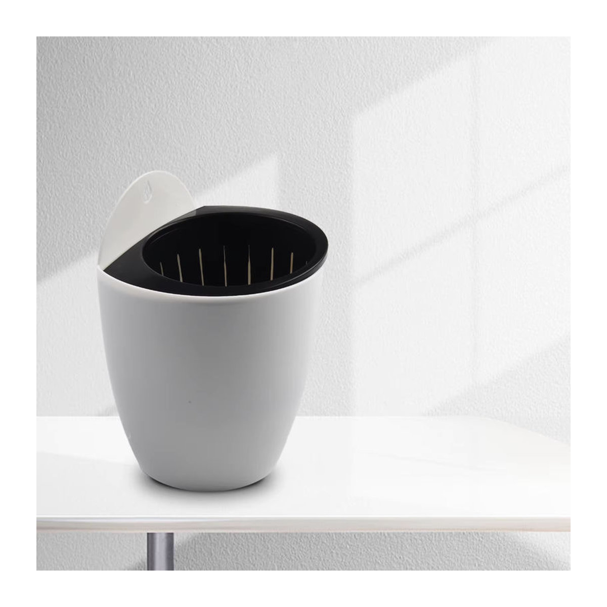 Vibratite Selbstbewässernder Blumentopf aus transparentem Kunststoff für Pflanzen und Hülsenfrüchte - Bild 2