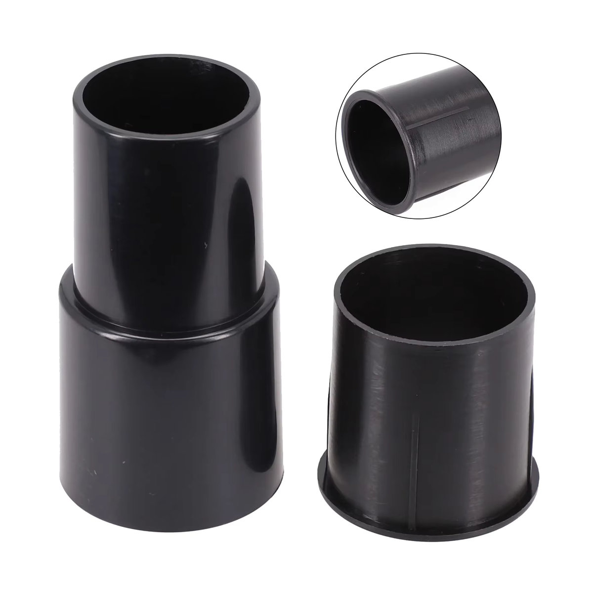 VIBRATITE Staubsauger Schlauch Adapter Konverter Set, 2 Stück, Schwarz, Kunststoff, 32mm bis 35mm - Bild 7