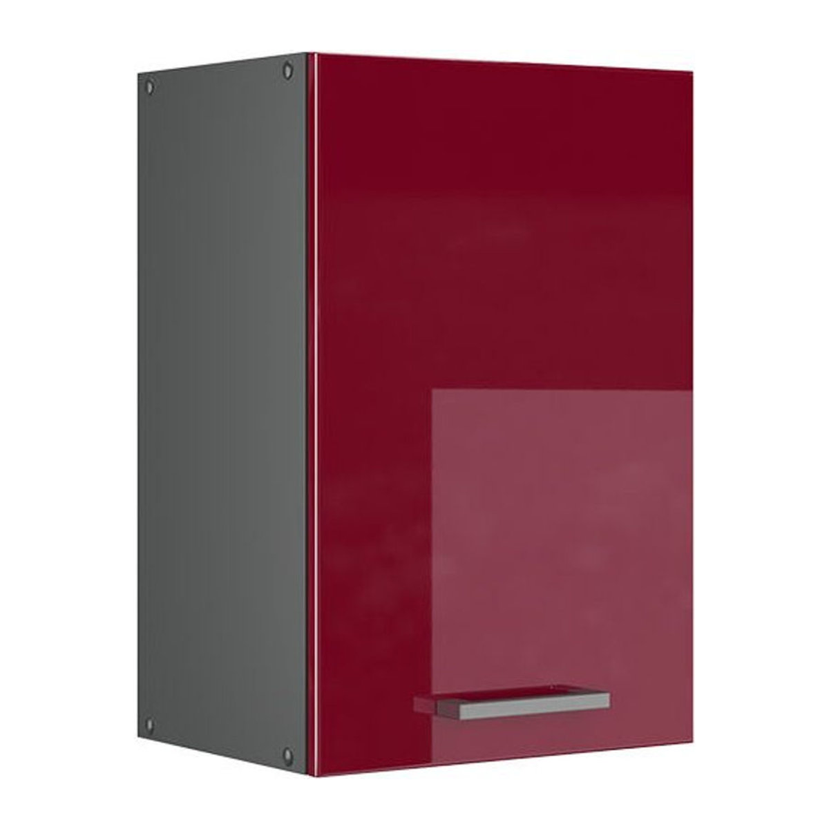 Vicco Hängeschrank R-Line Modern in Anthrazit und Rot mit Drehtüren, Breite: 40 cm, Höhe: 60 cm, Tiefe: 31 cm - Bild 2