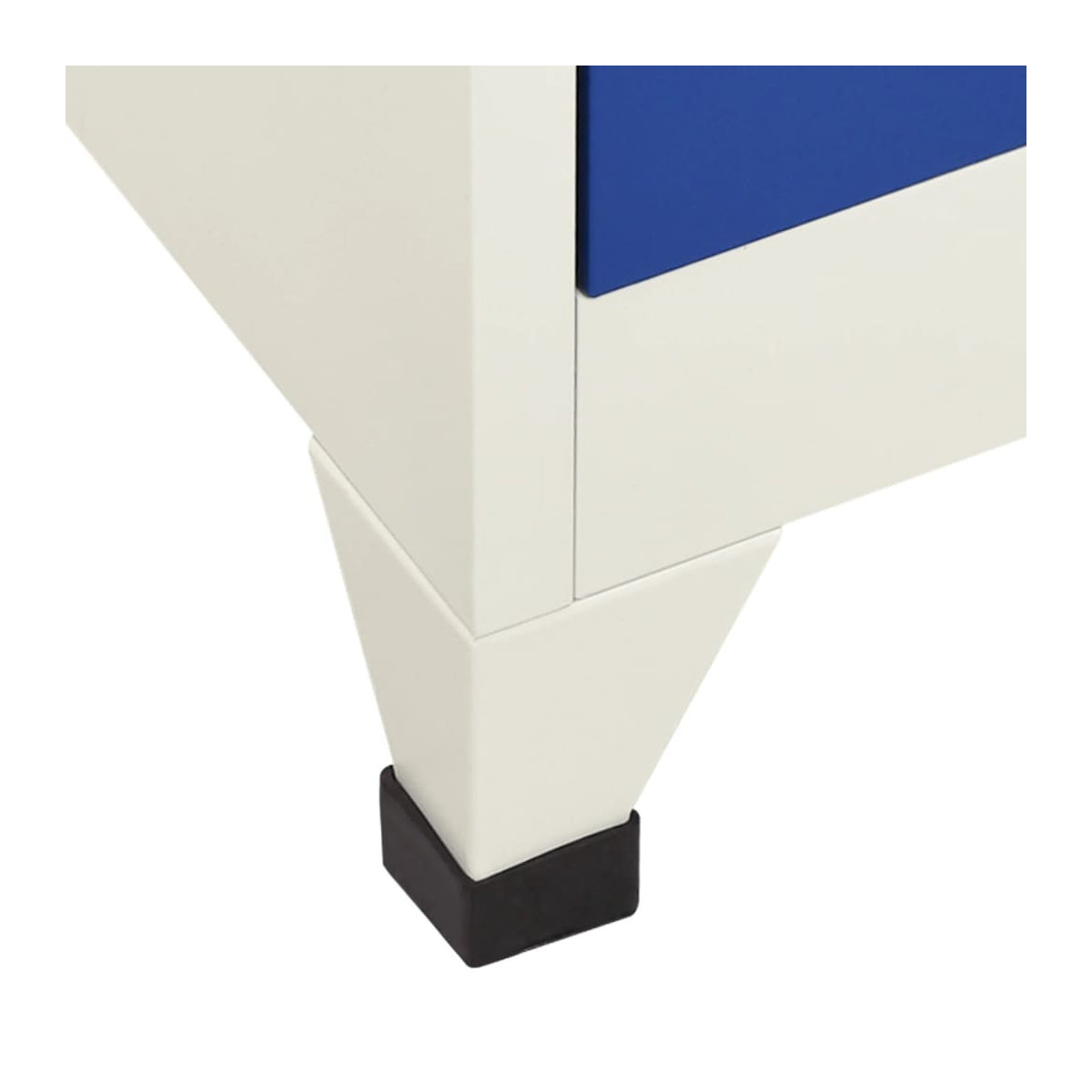 Vidaxl Abschließbarer Schrank aus Stahl in Grau-Blau mit modernem Design, B/T/H: 90 x 45 x 180 cm - Bild 3