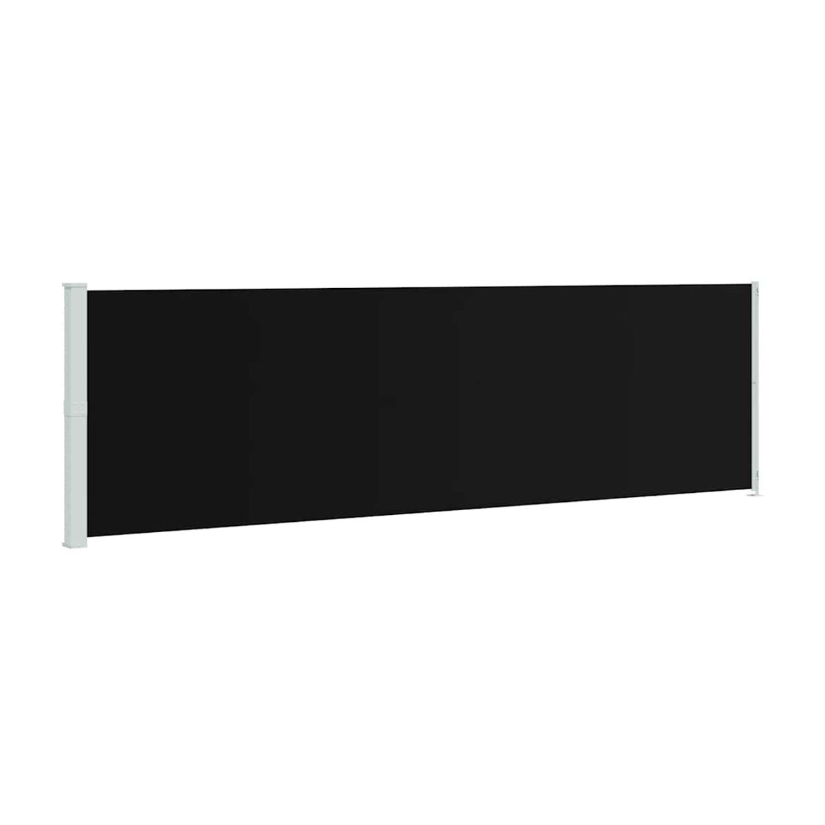 Vidaxl Ausziehbare Seitenmarkise für Terrasse, Schwarz, B: 600 cm, H: 180 cm - Bild 2