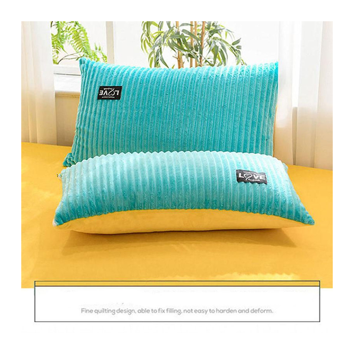 Vierteiliges Flanell Bettwäsche-Set aus verdicktem Samt und Plüsch für den Winter inklusive Decke und Kissenbezügen in Twin-Größe - Bild 8