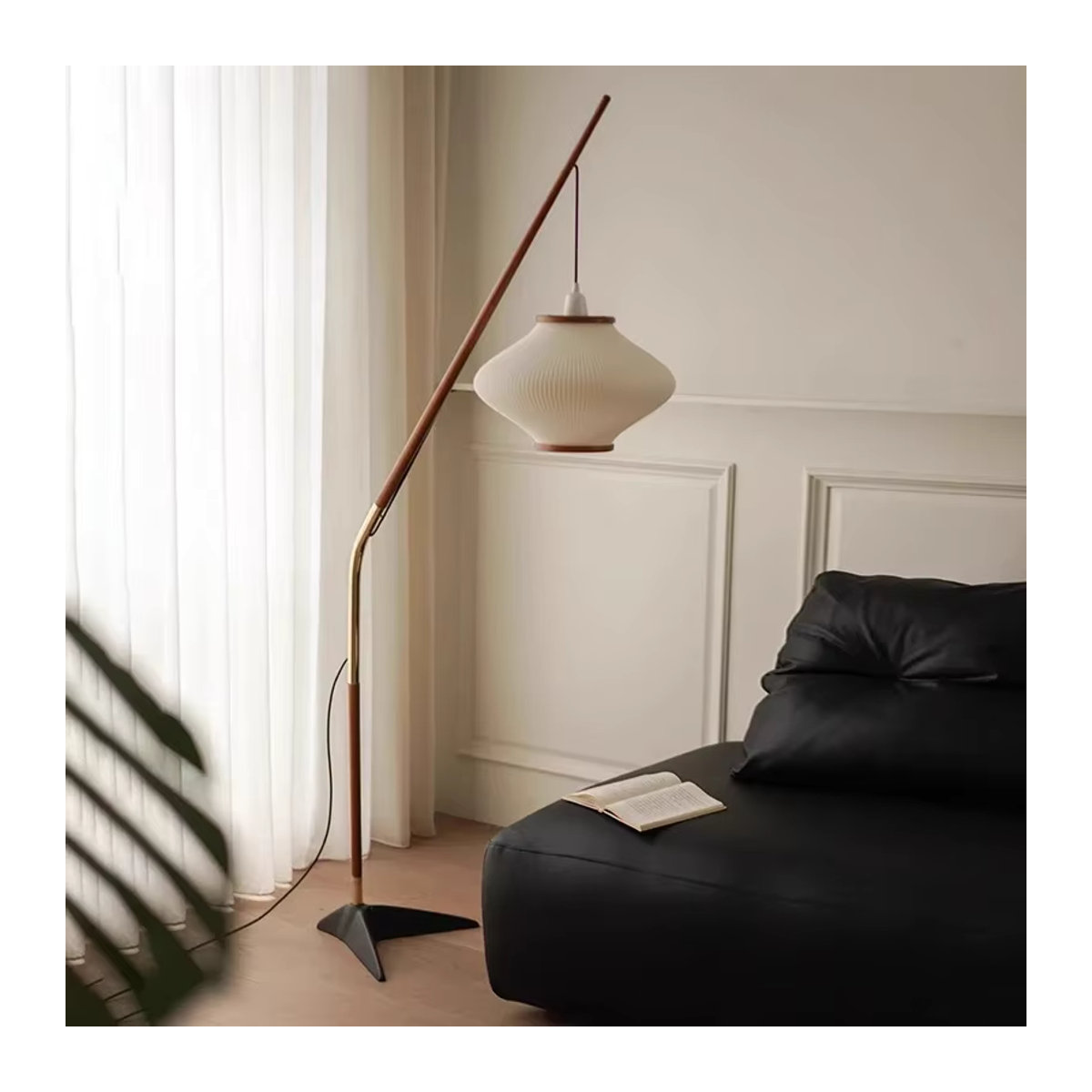 VIGOUS Stehlampe im nordischen Minimalismus aus Acryl für Wohnzimmer und Schlafzimmer - Bild 2