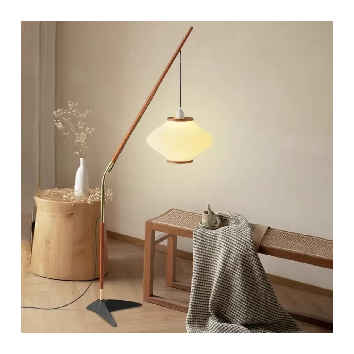 VIGOUS Stehlampe im nordischen Minimalismus aus Acryl für Wohnzimmer und Schlafzimmer - Bild 4