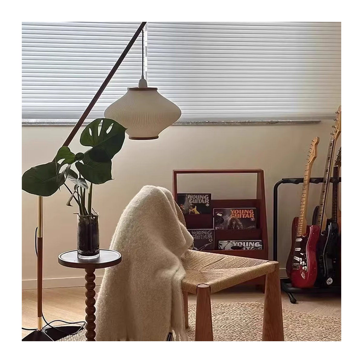 VIGOUS Stehlampe im nordischen Minimalismus aus Acryl für Wohnzimmer und Schlafzimmer - Bild 5