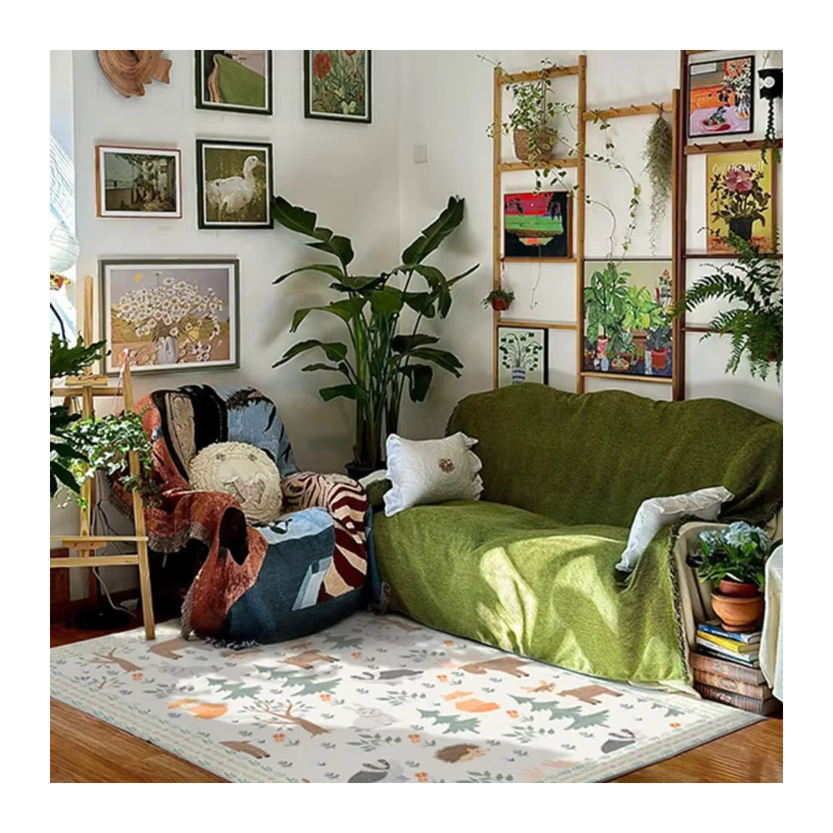 VIKAMA Anti-Schmutz-Teppich als Bodenmatte für Wohnzimmer, Schlafzimmer und Flur - Bild 3