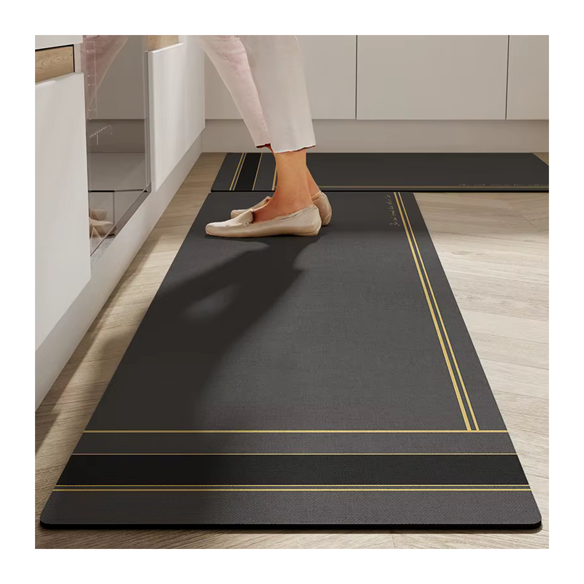 VIKAMA Küchen-Bodenmatte aus rutschfestem und wasserabsorbierendem Kieselgur - Bild 2