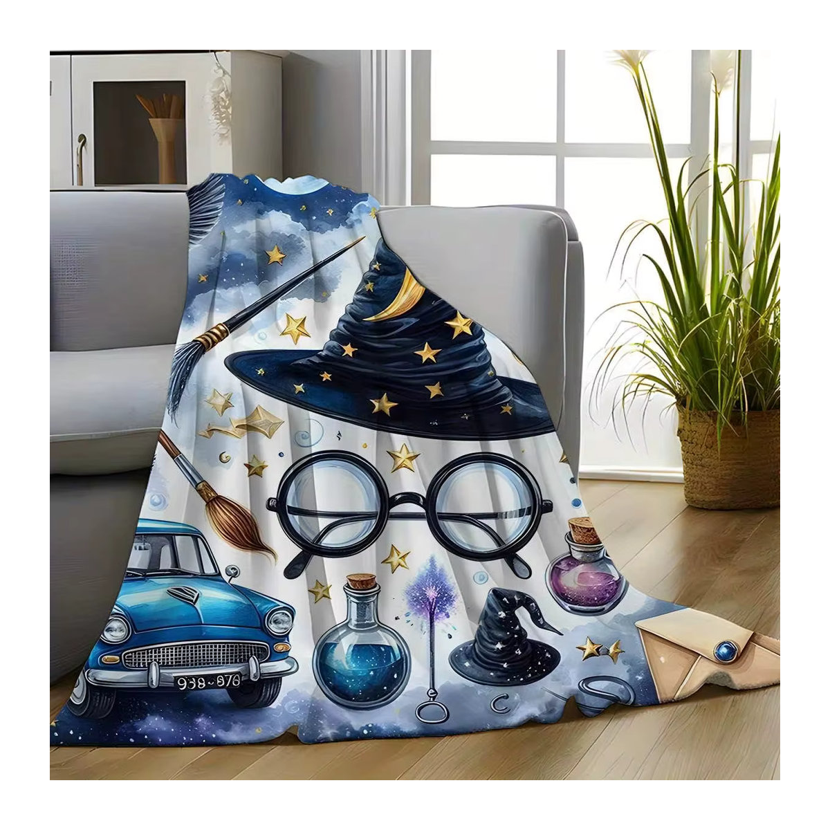VIKAMA Magic Fantasy Print Decke als Wanddekoration für Schlafzimmer, Wohnzimmer oder Büro - Bild 2