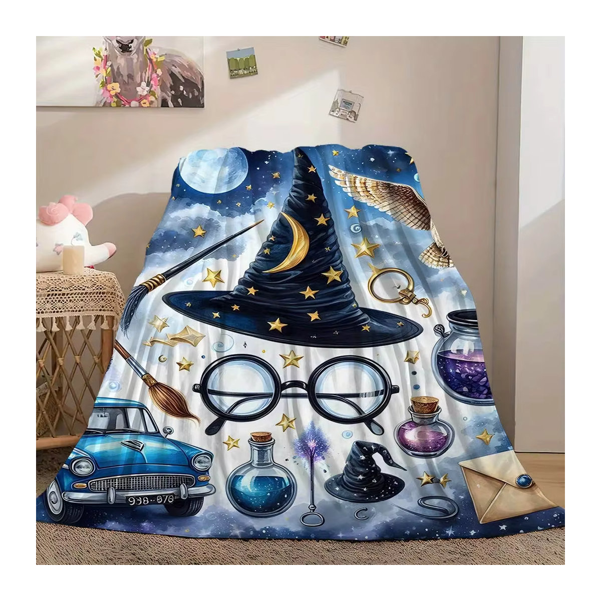 VIKAMA Magic Fantasy Print Decke als Wanddekoration für Schlafzimmer, Wohnzimmer oder Büro - Bild 3