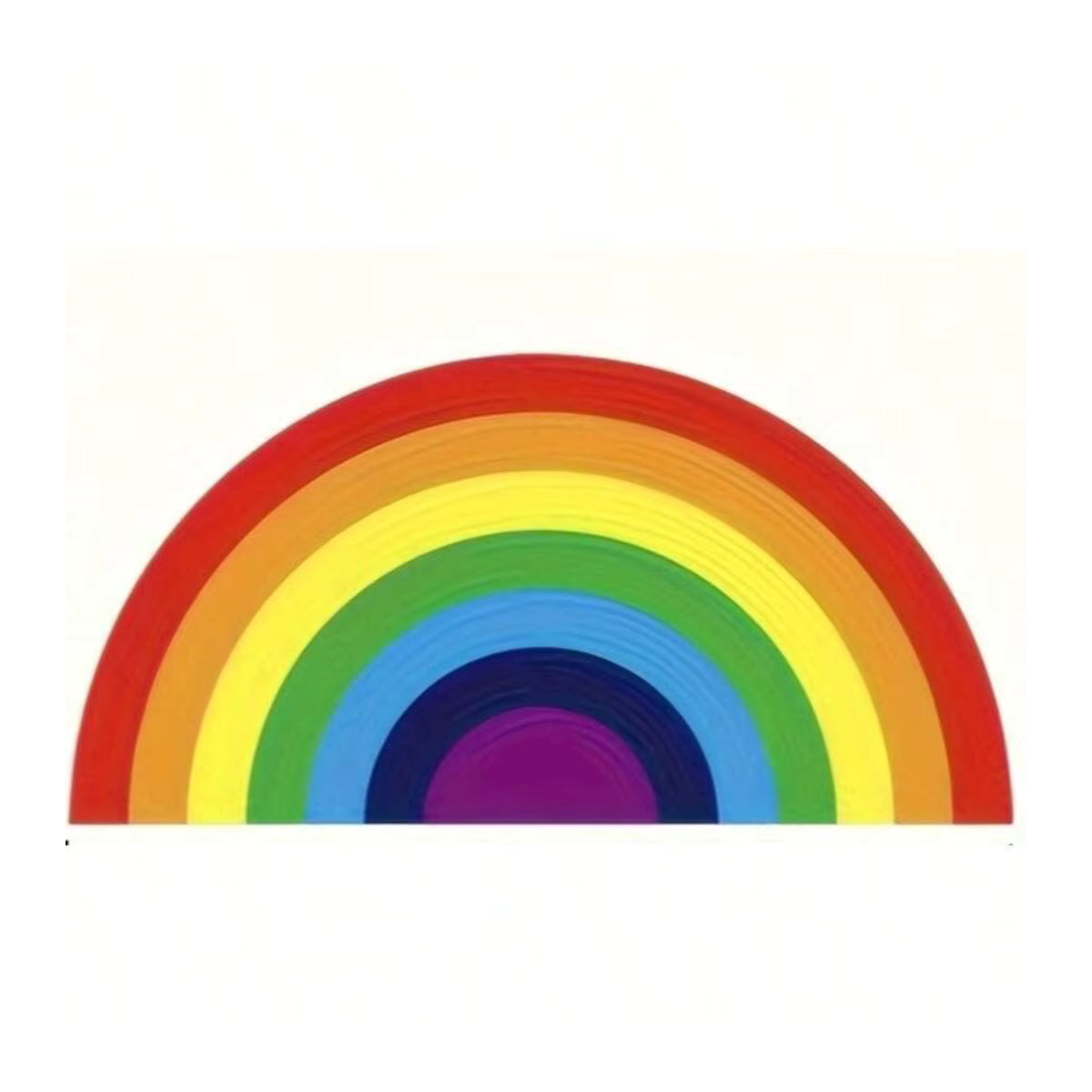VIKAMA Regenbogen-Halbkreis-Teppich, wasserabweisende Bodenmatte in Multicolor für Innen und Außen - Bild 3