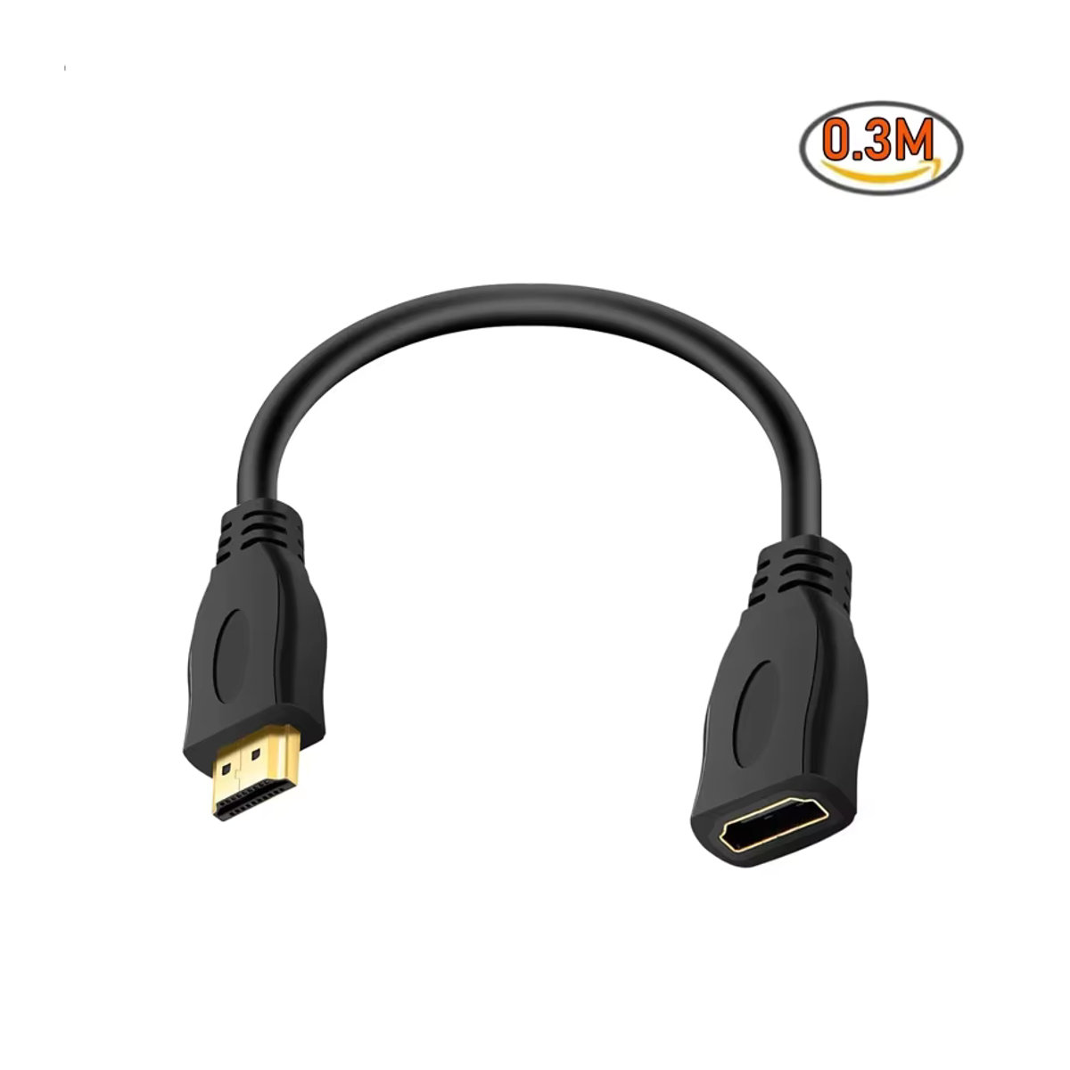 VIKEFON HDMI 2.0 Verlängerungskabel 4K 60Hz HDR Stecker auf Buchse in Schwarz - Bild 5