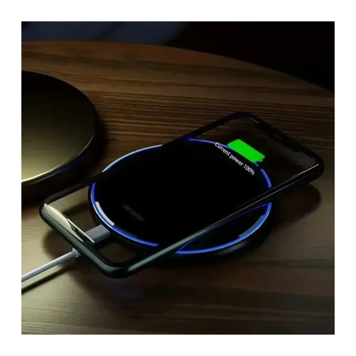 VIKEFON LED Nachtlicht und kabellose Ladestation mit Schnellladefunktion für iPhone, Samsung und Xiaomi - Bild 2