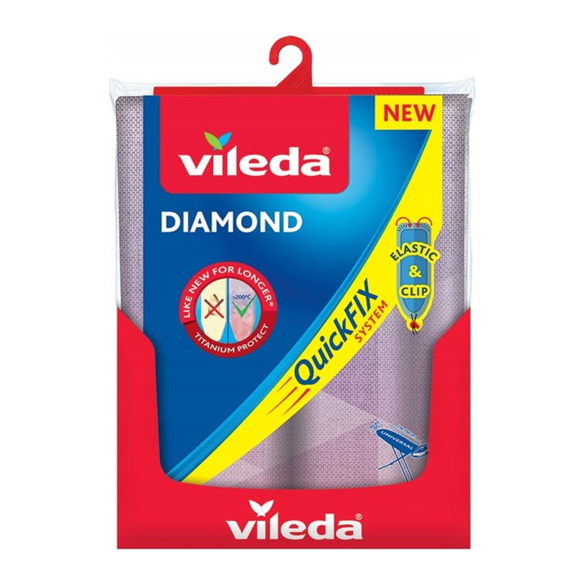 Vileda Bügelbrettbezug in Pink, B: 130 cm, T: 45 cm - Bild 1