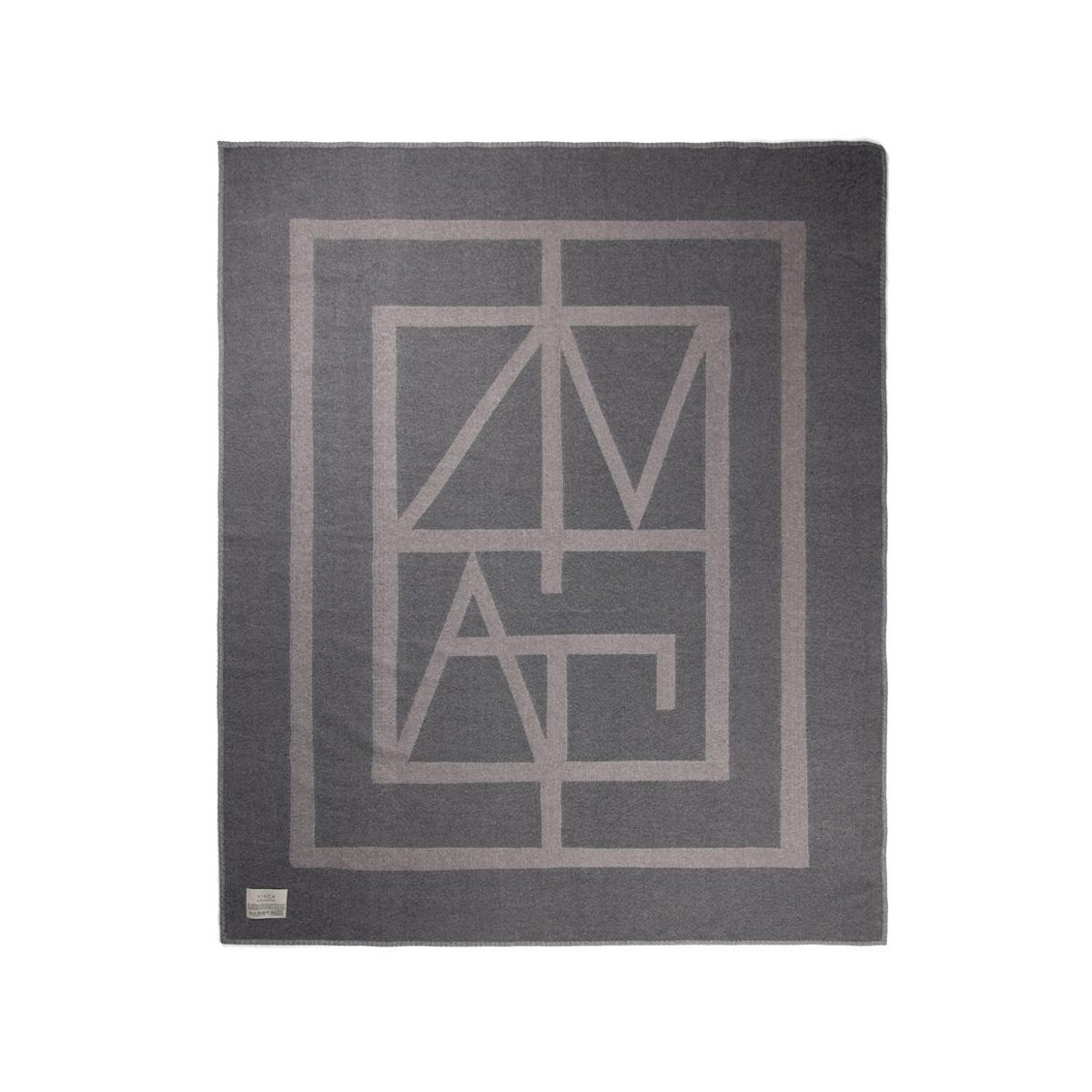Vinga Recycelte Monogrammdecke in Grau, One Size - Bild 2