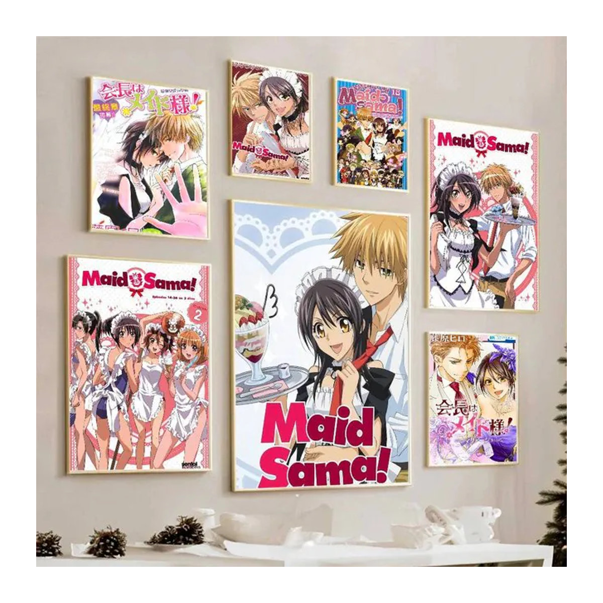 Vintage Anime Poster K-Kaichou Wa Maid Sama Wandkunst aus Papier in Weiß und Mehrfarbig für deine Raumdekoration - Bild 1