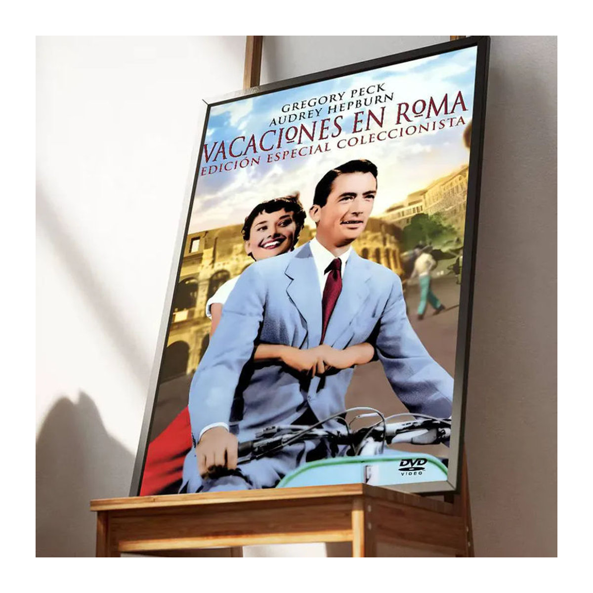 Vintage Film-Poster Roman Holiday von Kayou als wasserfester Wandkunst-Aufkleber in Mehrfarbig, Rechteckig - Bild 6