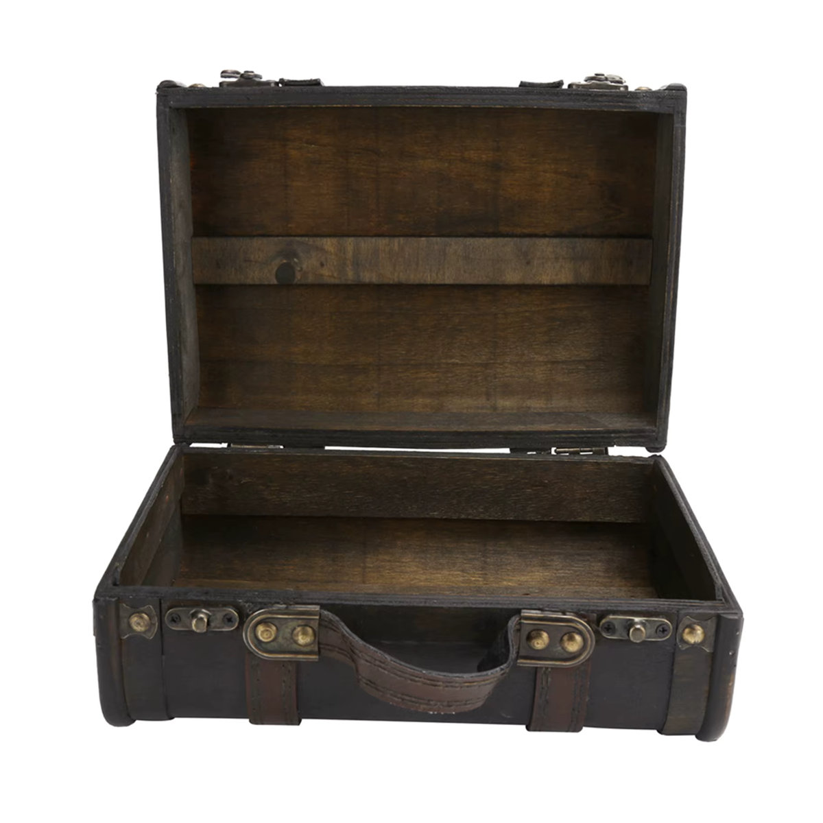 Vintage Holz-Koffer als Aufbewahrungsbox und dekorative Requisite im europäischen Stil - Bild 4