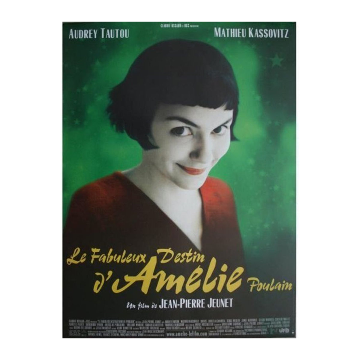 Vintage Kinoposter Die fabelhafte Welt der Amélie in Querformat, mehrfarbig, B: 53 cm x H: 40 cm - Bild 1