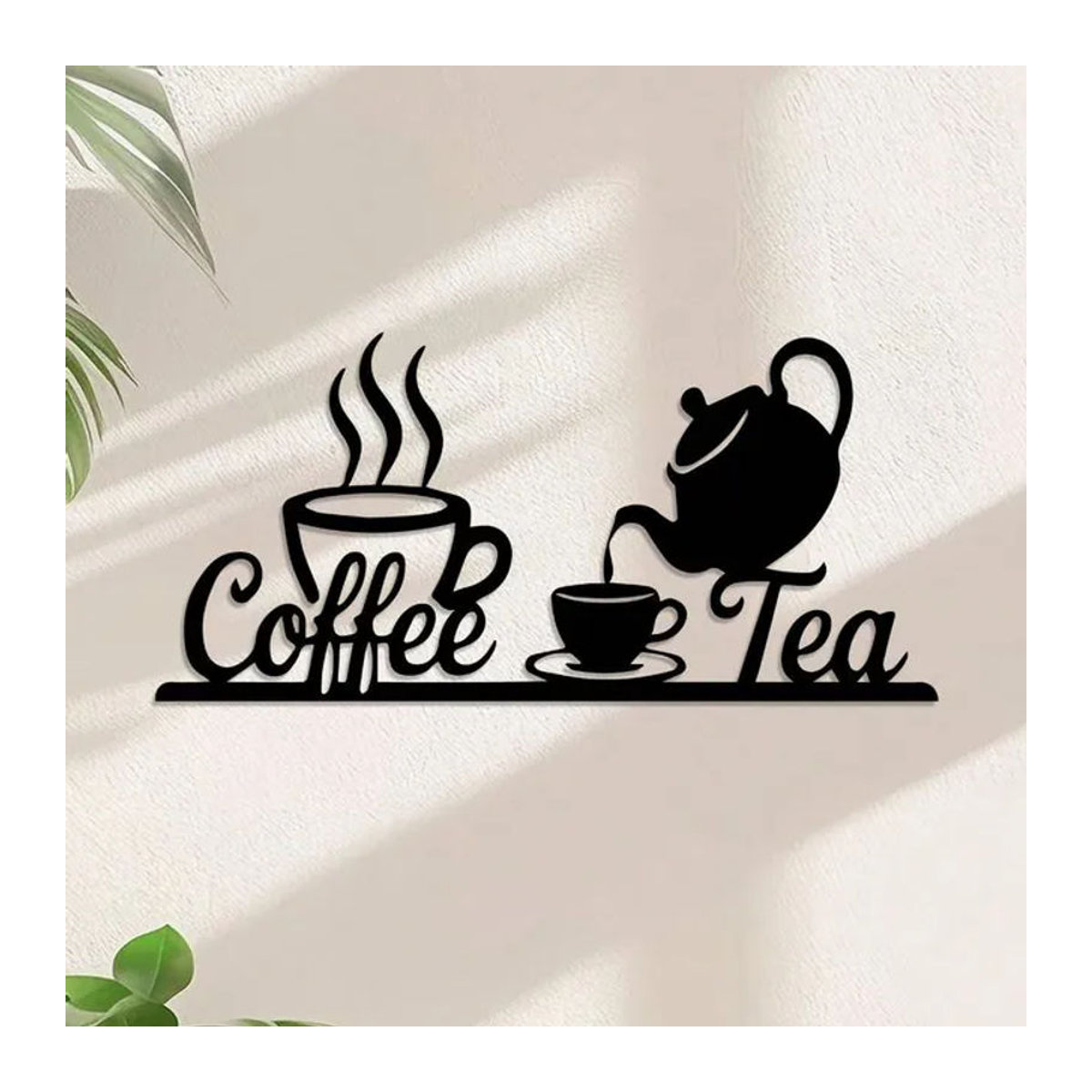 Vintage Metall Wandschild CIFBUY für Kaffeeliebhaber zur Küchendekoration in Schwarz - Bild 1