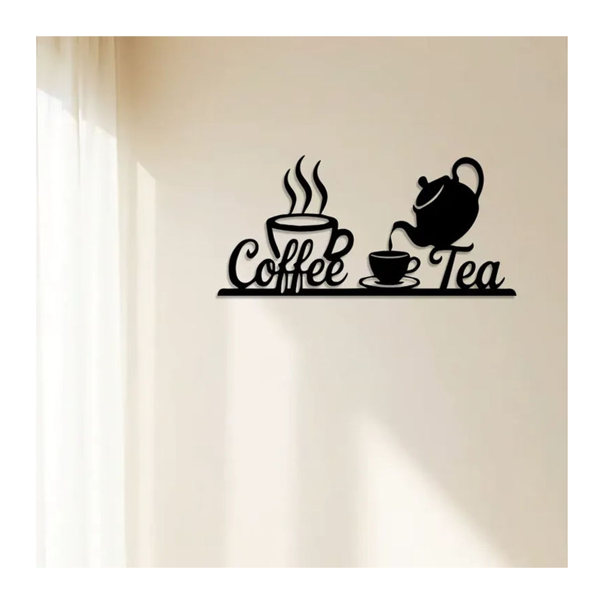 Vintage Metall Wandschild CIFBUY für Kaffeeliebhaber zur Küchendekoration in Schwarz - Bild 2