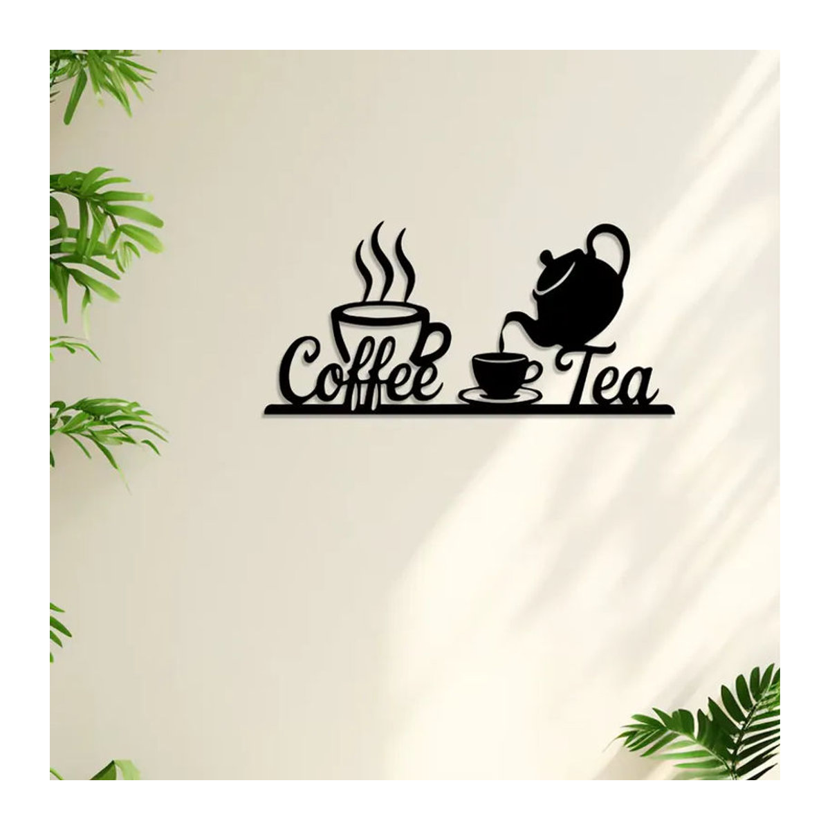 Vintage Metall Wandschild CIFBUY für Kaffeeliebhaber zur Küchendekoration in Schwarz - Bild 3