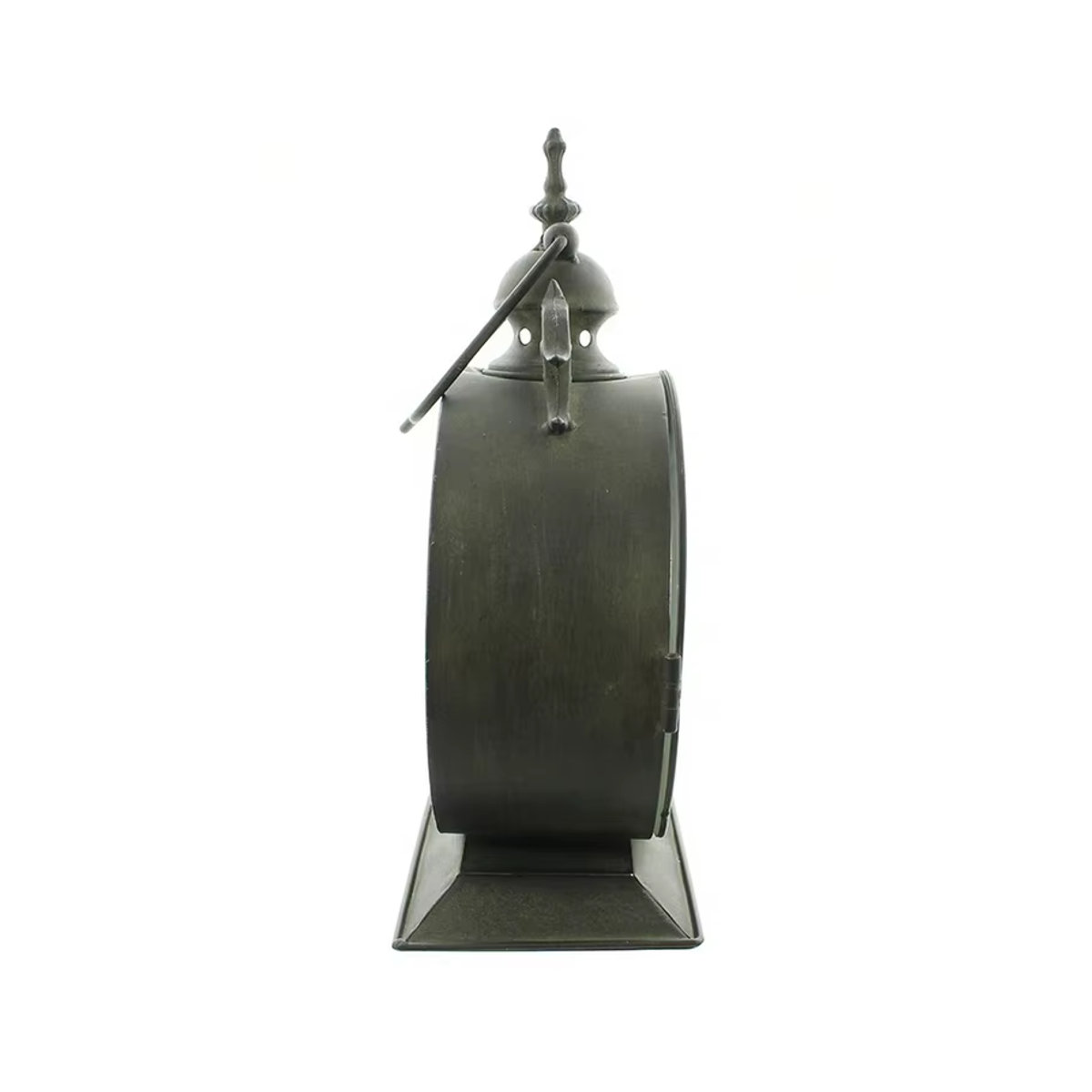 Vintage Wand-Kerzenhalter aus Metall und Glas in Schwarz als dekorative Hängelaterne für Teelichter - Bild 4