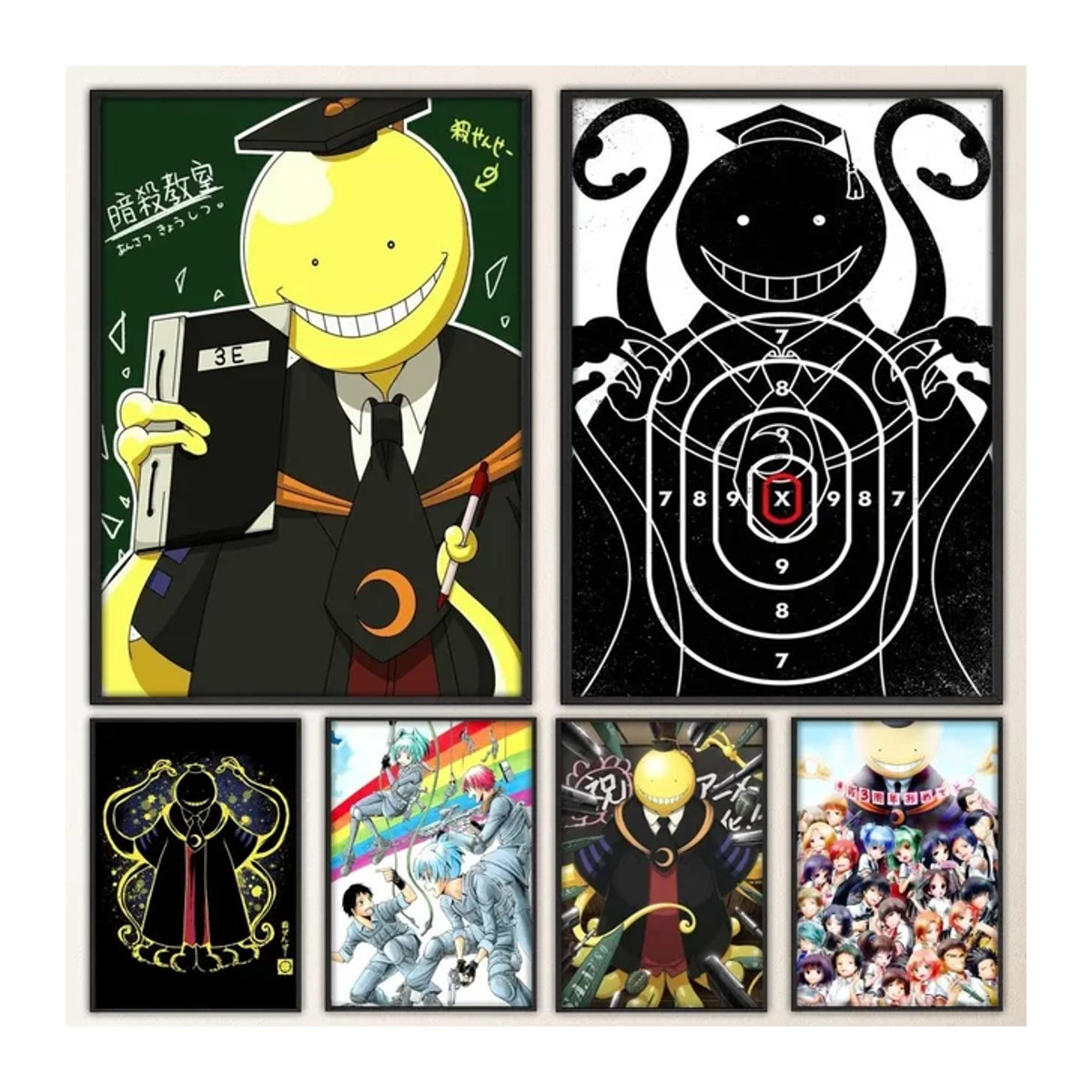 Vintage Wandposter Attentat Klassenzimmer als dekorative Malerei für dein Wohnzimmer oder deine Bar, Breite: 25,0 cm, Höhe: 20,0 cm - Bild 1