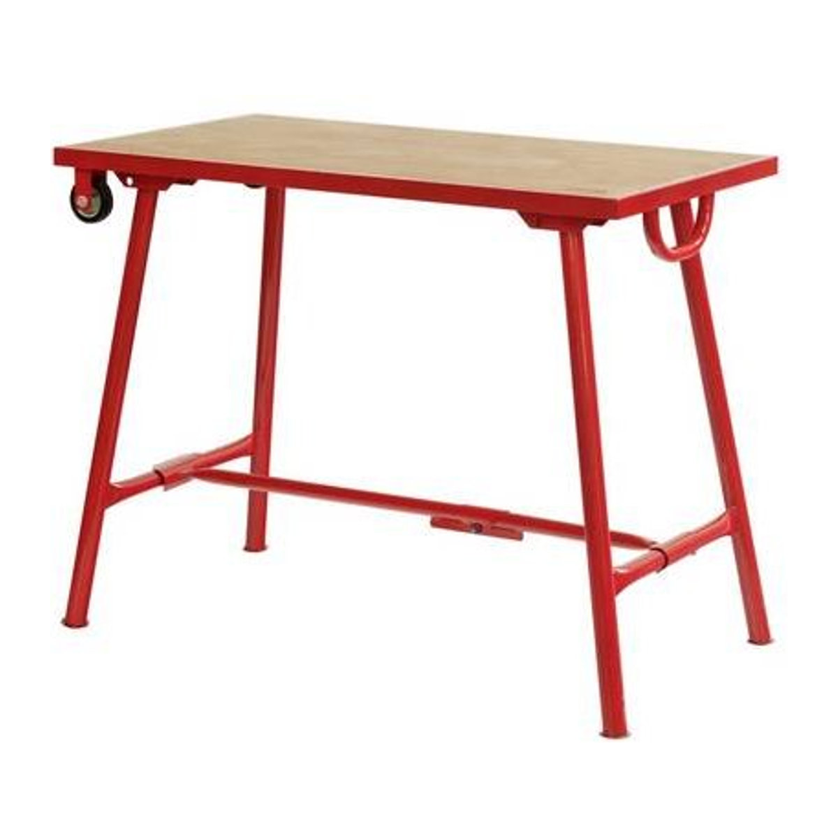 Virax Standard-Montagetisch in Rot aus Holz und Metall - Bild 1